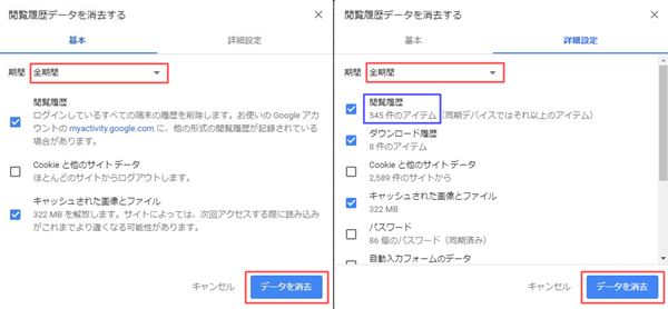 Google Chrome ウェブサイトの履歴 最近閉じたタブ を簡単に削除する方法 カラバリ