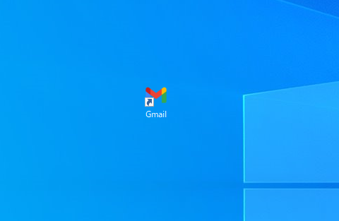 デスクトップにGmailのアイコンが作成されました