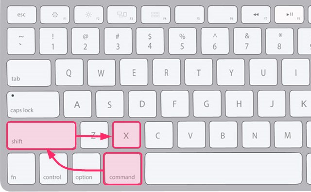 Macのキーボード操作の画像