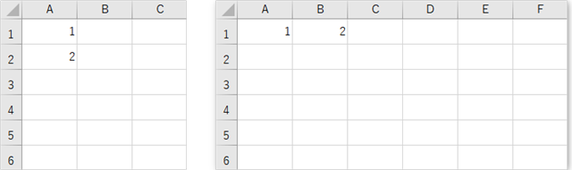 連続した数字をセルに入力する